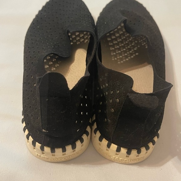 Ilse Jacobsen Black and Cream Perforated Footwear - Picture 3 of 6